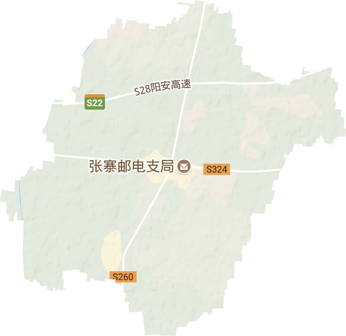 张寨镇地形图