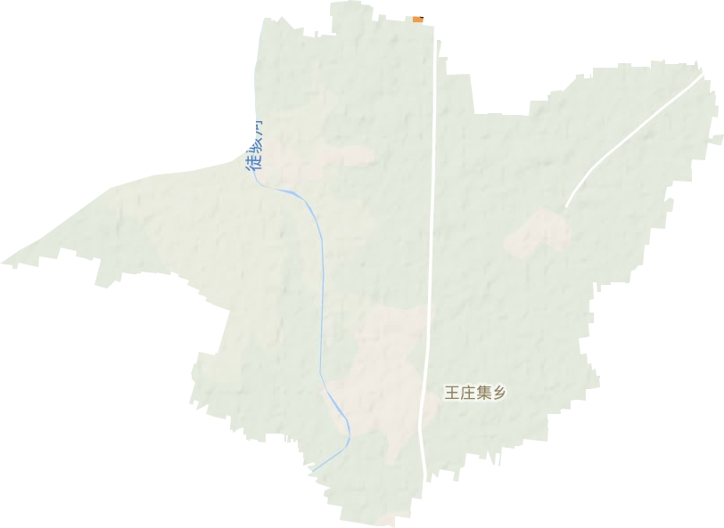王庄集镇地形图