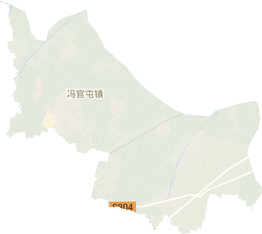 冯官屯镇地形图
