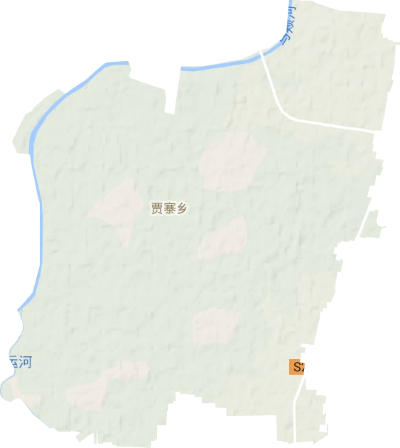 贾寨镇地形图