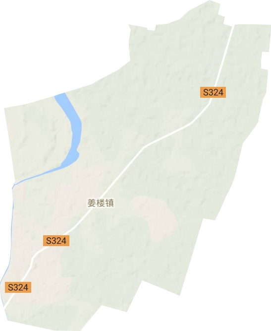 姜楼镇地形图