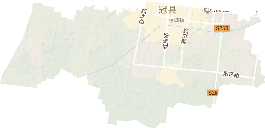 清泉街道地形图