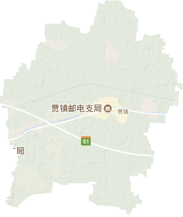 贾镇地形图