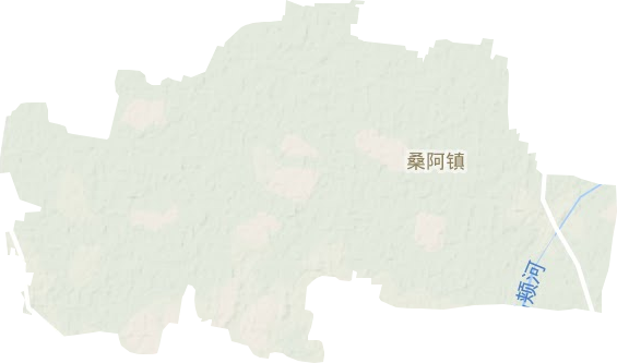 桑阿镇地形图