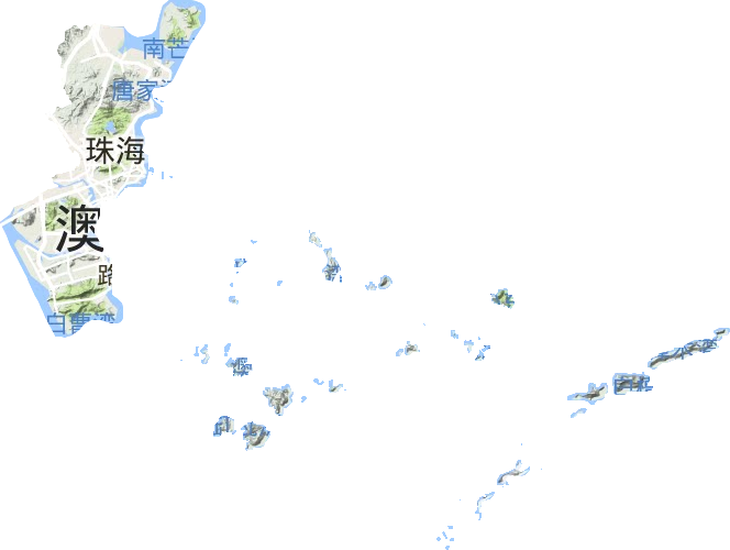 香洲区地形图