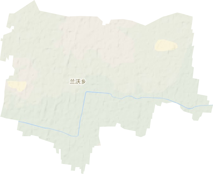 兰沃乡地形图