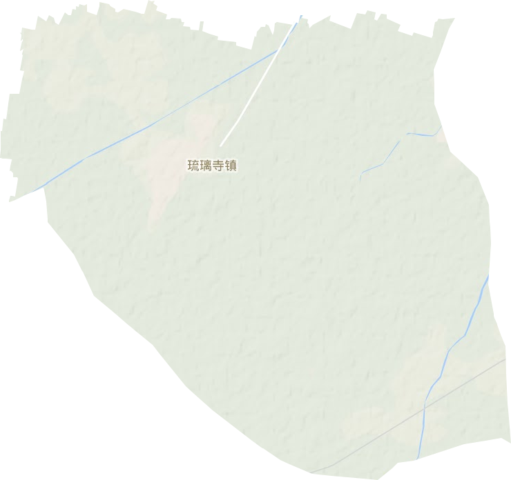 琉璃寺镇地形图