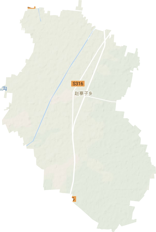 赵寨子镇地形图