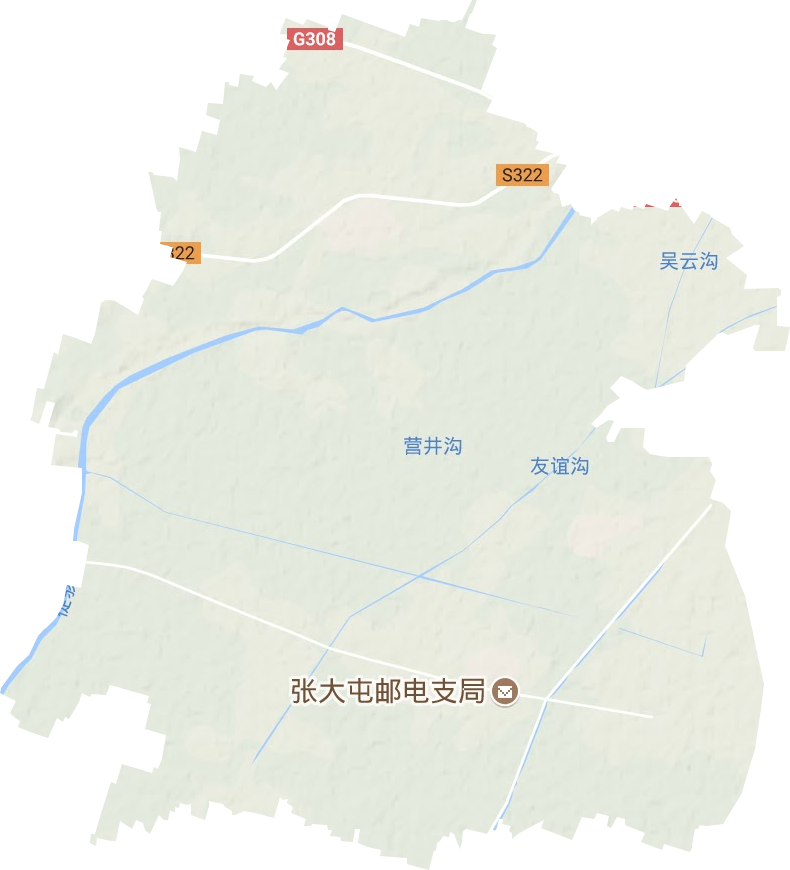 杨屯镇地形图