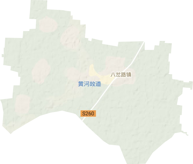 八岔路镇地形图