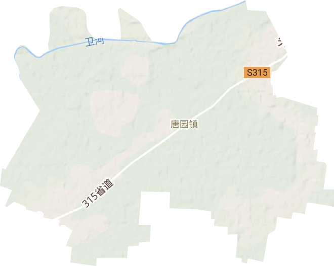 唐园镇地形图