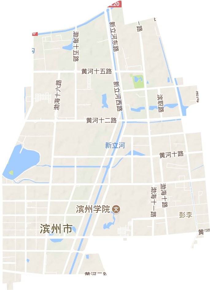 彭李街道地形图