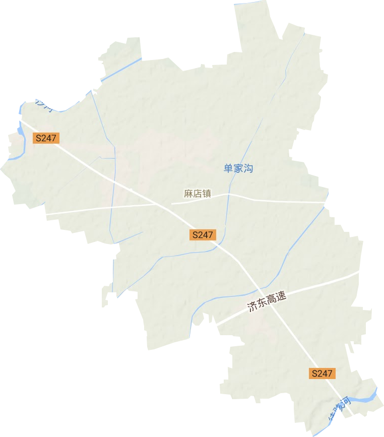 麻店镇地形图
