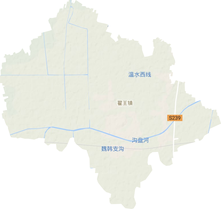 翟王镇地形图