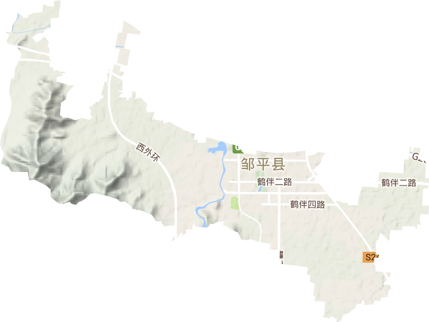 黄山街道地形图