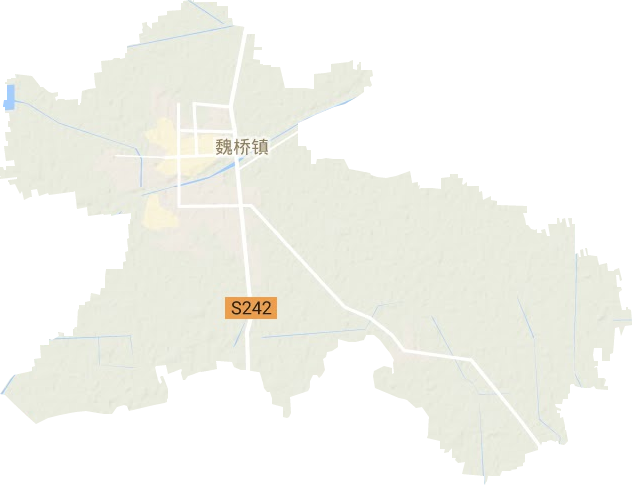 魏桥镇地形图