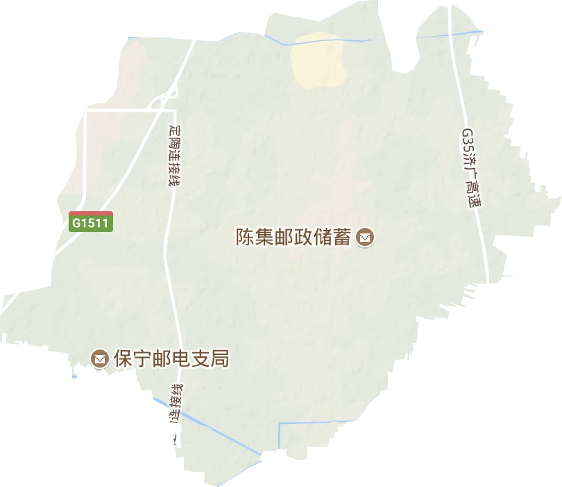 陈集镇地形图