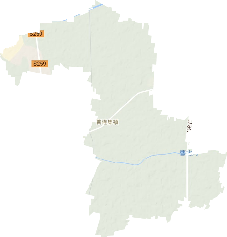 普连集镇地形图