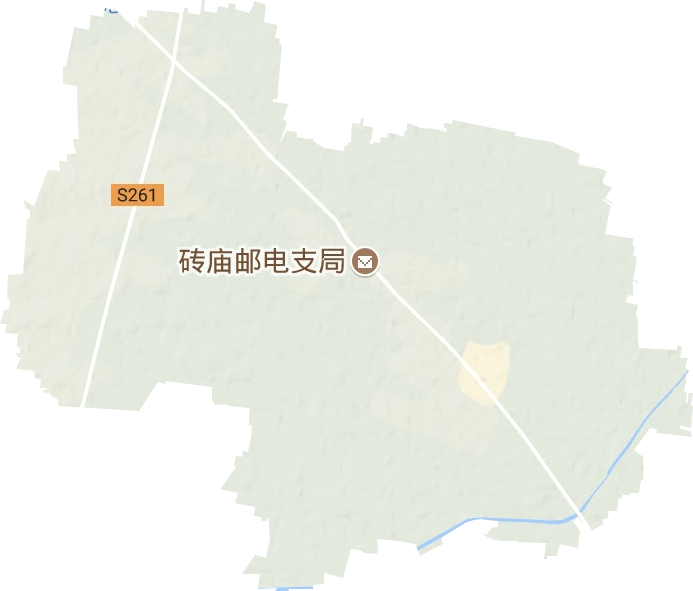 砖庙镇地形图
