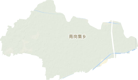 青岗集镇地形图