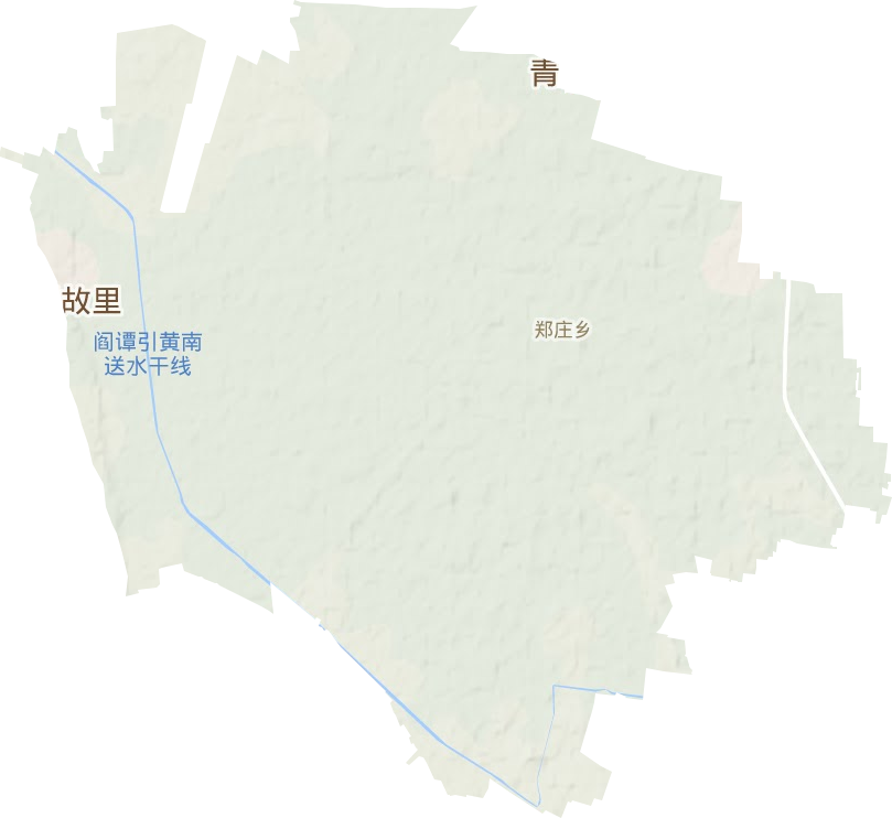 郑庄镇地形图