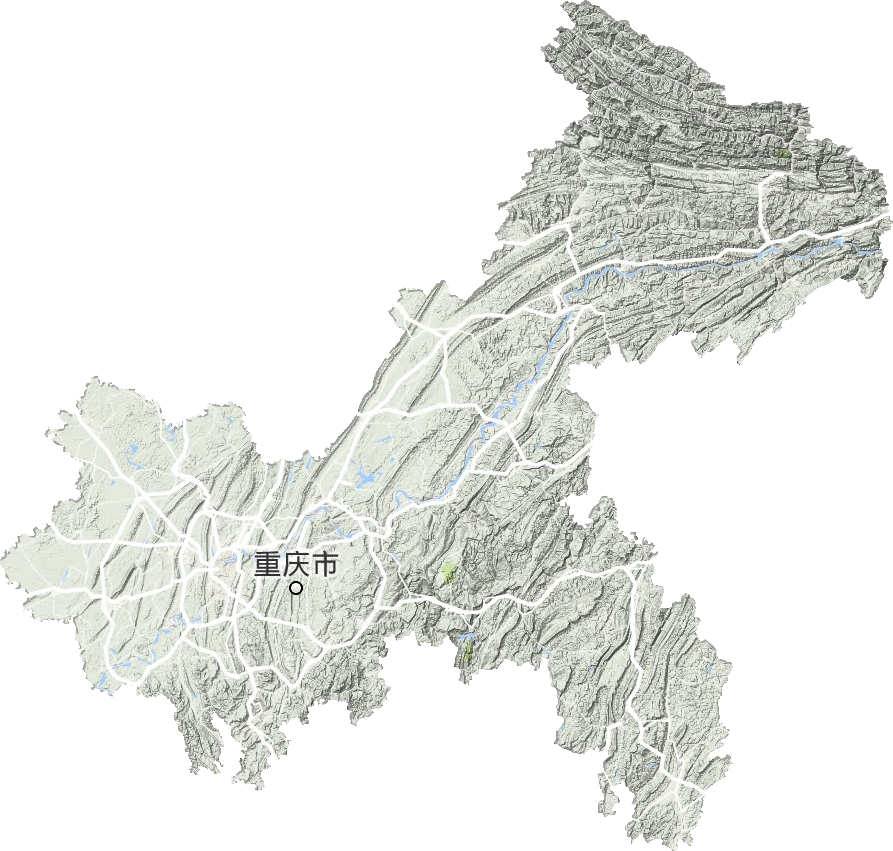 重庆市地形图