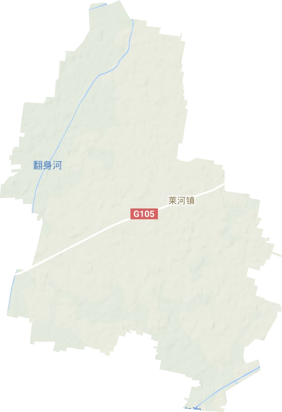 莱河镇地形图