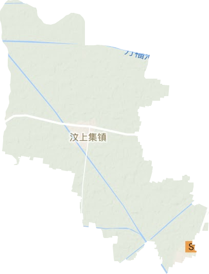 成武县汶上集镇地形图