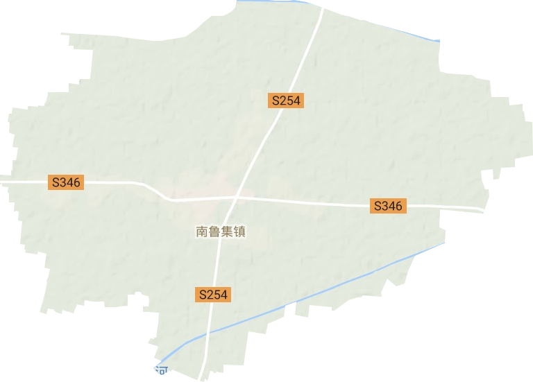 成武县南鲁集镇地形图