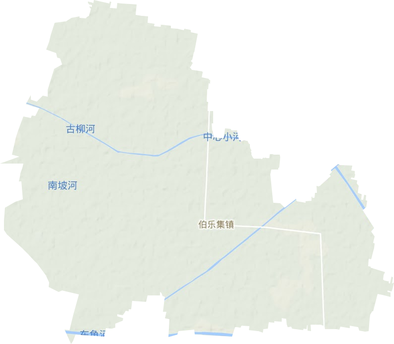 成武县伯乐集镇地形图