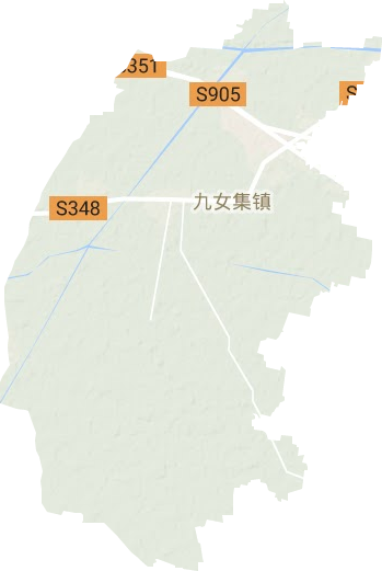 成武县九女集镇地形图