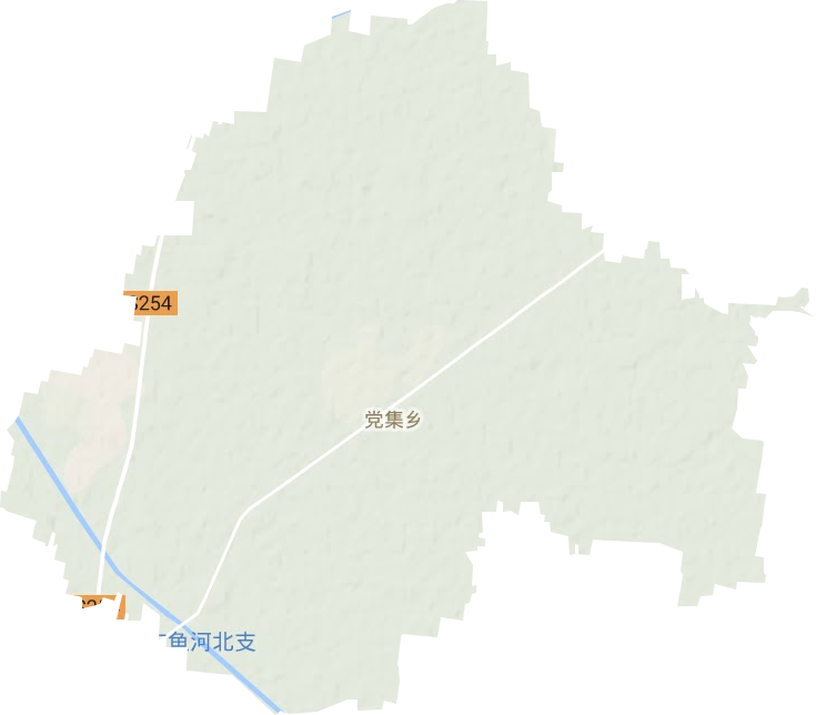 成武县党集镇地形图