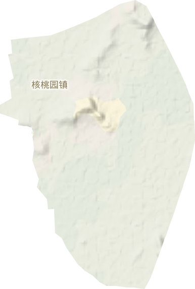 核桃园镇地形图