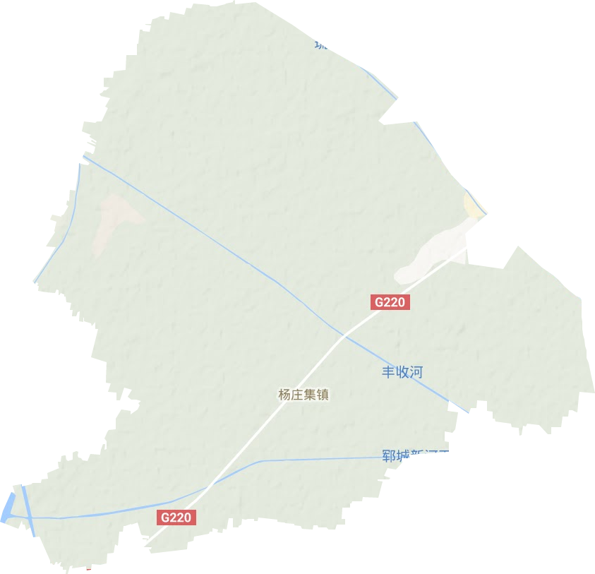 杨庄集镇地形图
