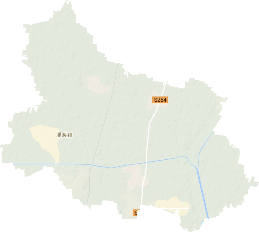 潘渡镇地形图