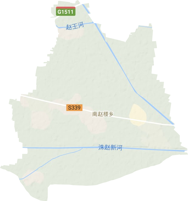 南赵楼镇地形图