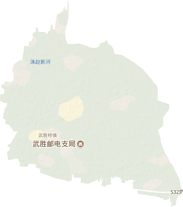武胜桥镇地形图