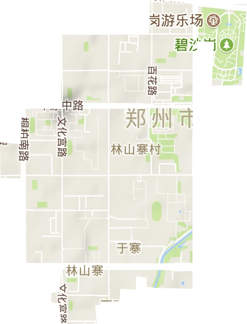 林山寨街道地形图