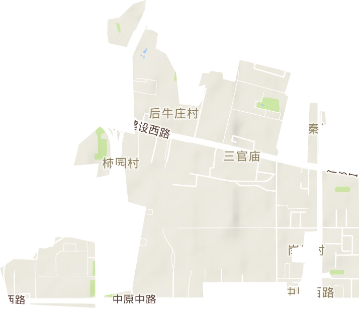 三官庙街道地形图
