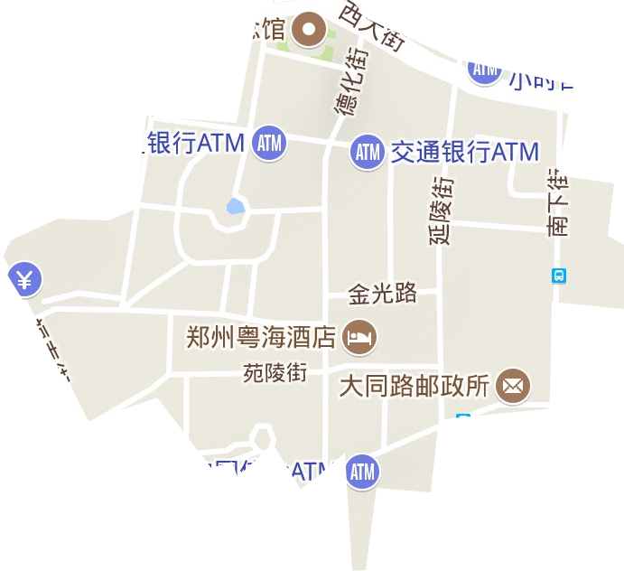 德化街街道地形图