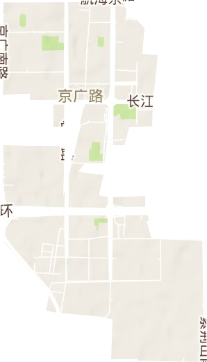 京广路街道地形图
