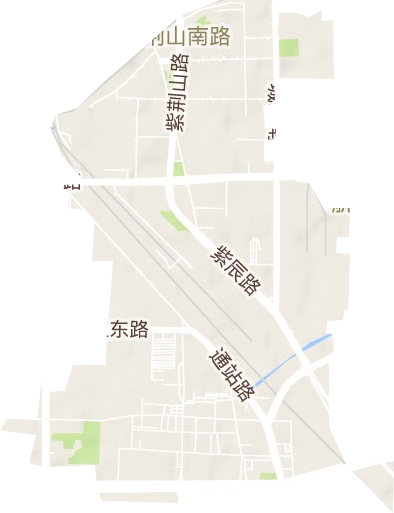 紫荆山南路街道地形图
