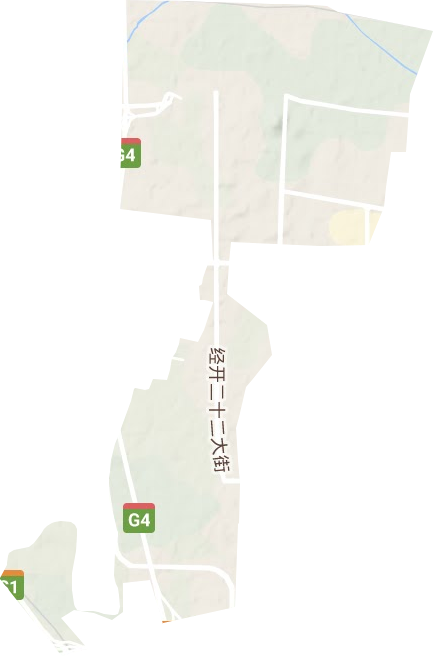 京航街道地形图