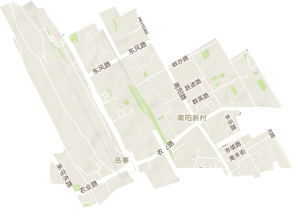 南阳新村街道地形图