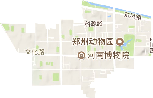 文化路街道地形图