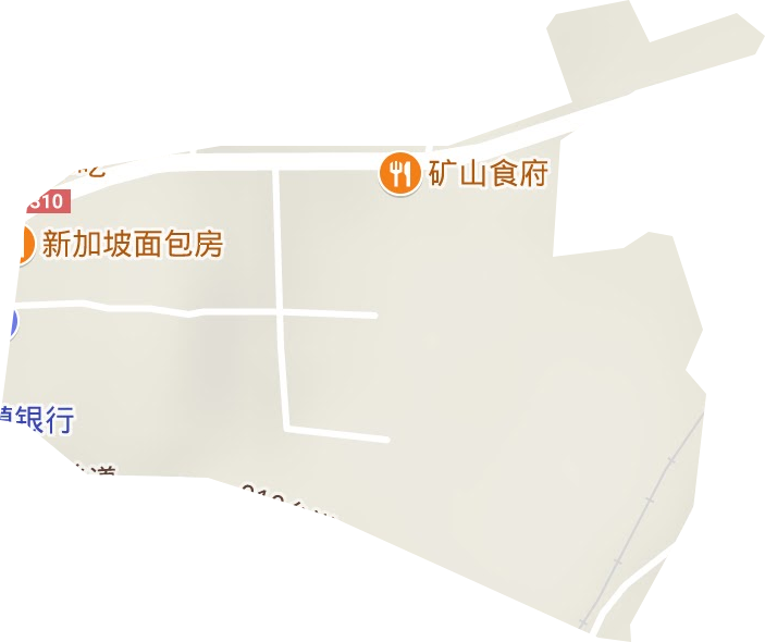 矿山街道地形图