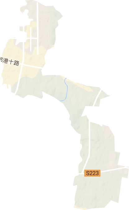 滨河办事处地形图