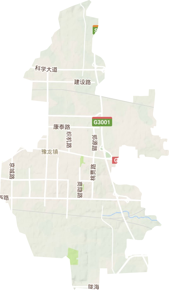 豫龙镇地形图