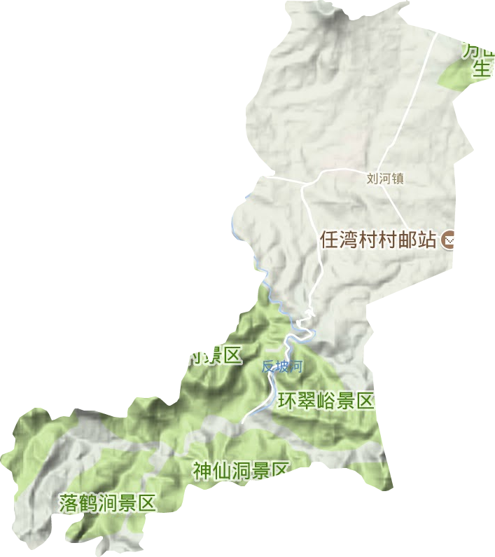 刘河镇地形图