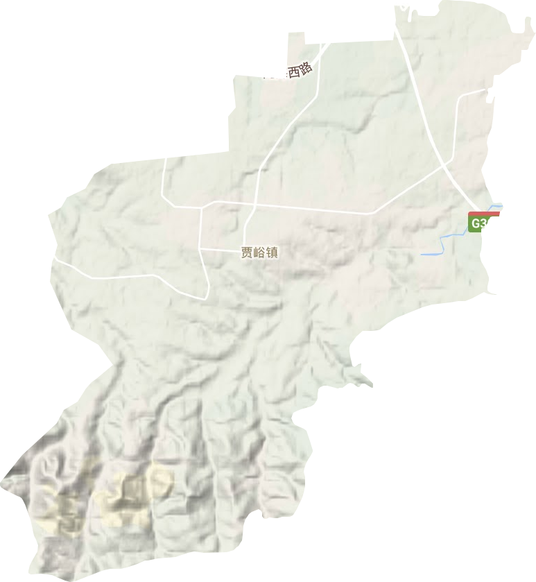 贾峪镇地形图